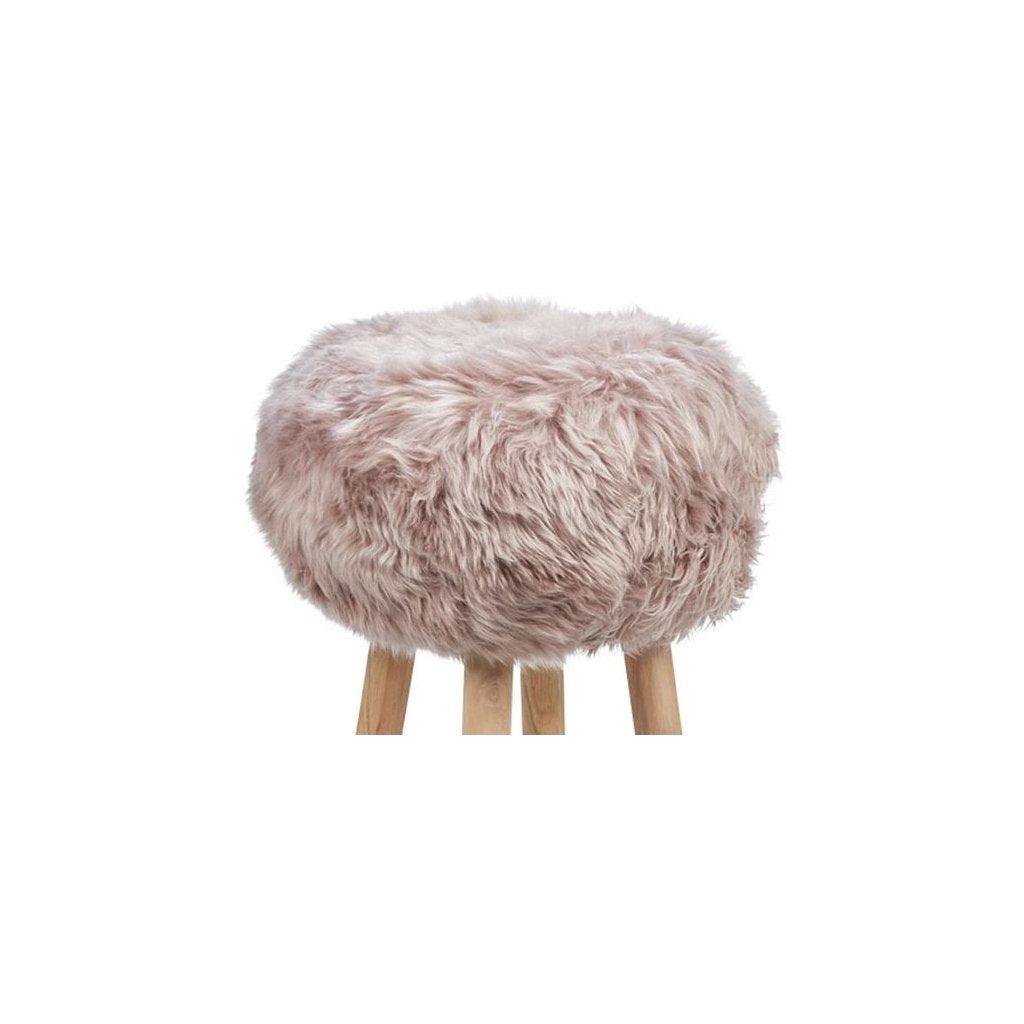 Stool Cover | D35 x H17 cm. | New Zealand Sheepskin | LW - Naturescollection.eu