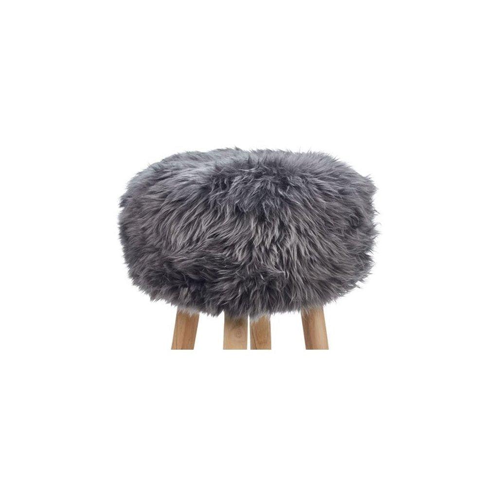 Stool Cover | D35 x H17 cm. | New Zealand Sheepskin | LW - Naturescollection.eu