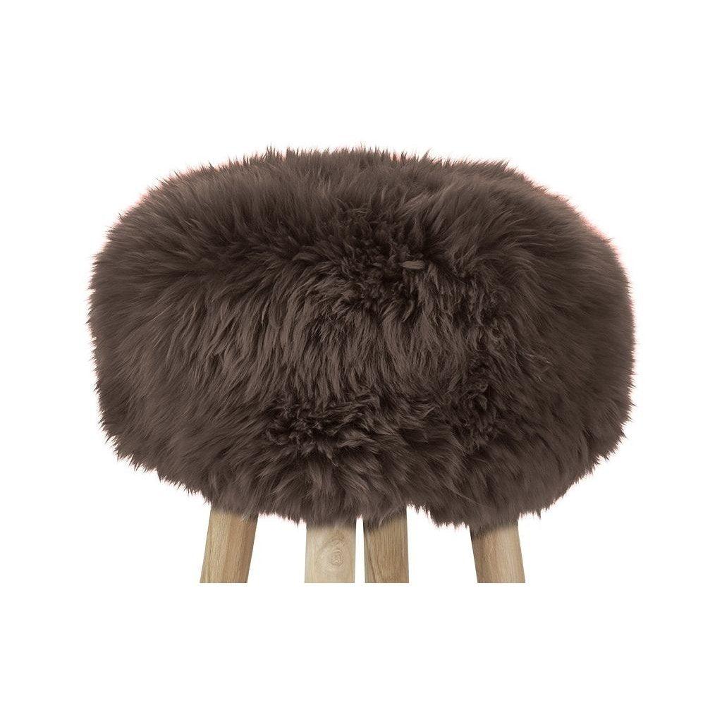 Stool Cover | D35 x H17 cm. | New Zealand Sheepskin | LW - Naturescollection.eu