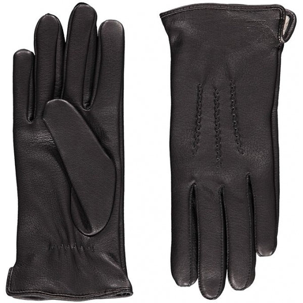 Schwarze Handschuhe aus echtem Leder