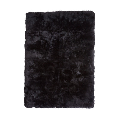 Teppich aus schwarzem neuseeländischem Lammfell