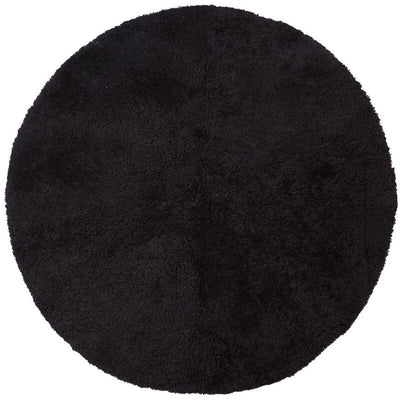 Schwarzer Lammfell aus Neuseeland als Teppich