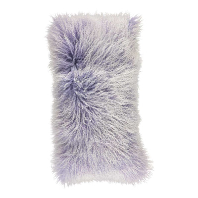NC Living 'SNOW COLLECTION' - Cushion, Tibetan Sheepskin, 28x56 cm Cushions Violet Tulip/Snow Top