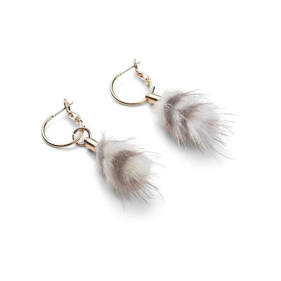 NC Fashion Nicki Earring (Ring) Earing Grey/White